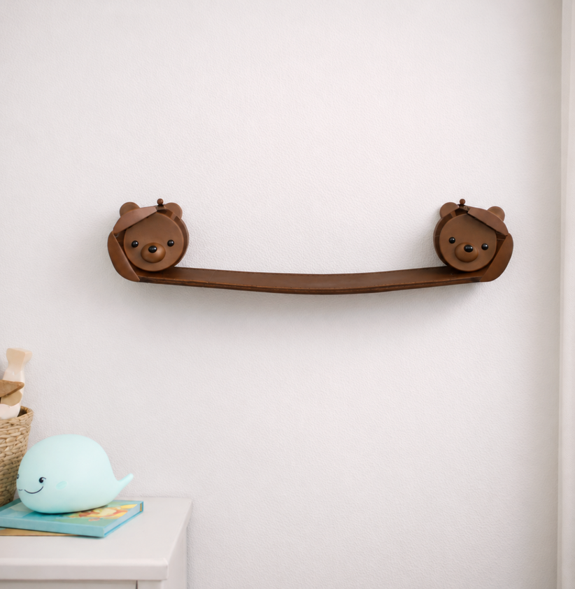 Empty Cub Corner stuffed animal shelf